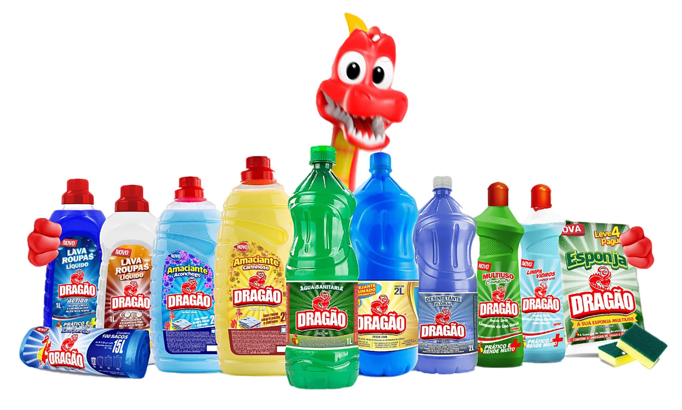 Linha de produtos da Dragão