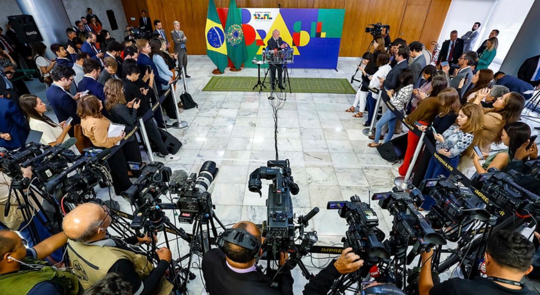 Lula dá entrevista coletiva em Brasília - Foto: Ricardo Stuckert/PR