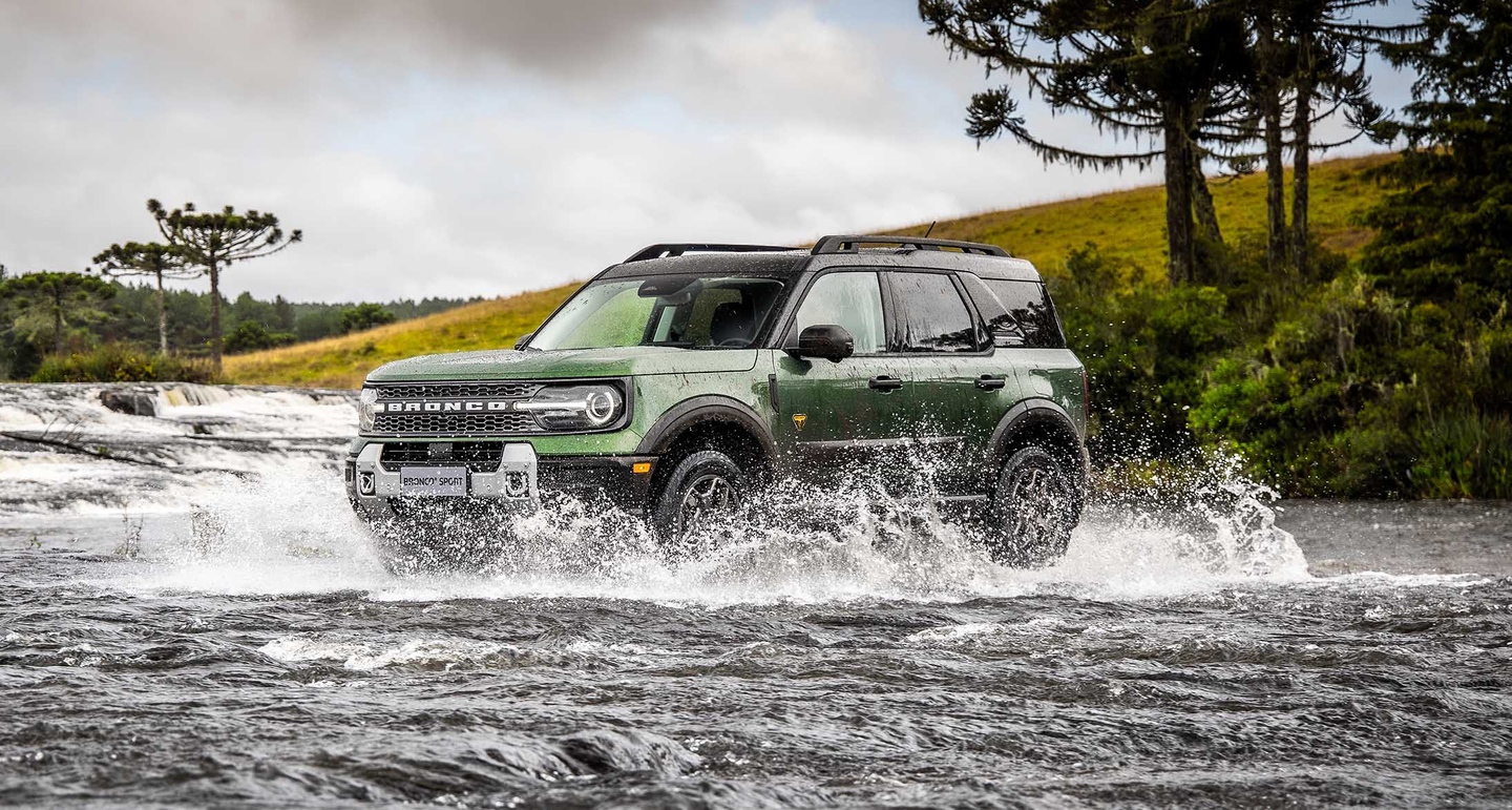 Estilo e função se encontram na nova versão Badlands do Bronco, que é pensada para o uso extremo. | Foto: Ford/Divulgação