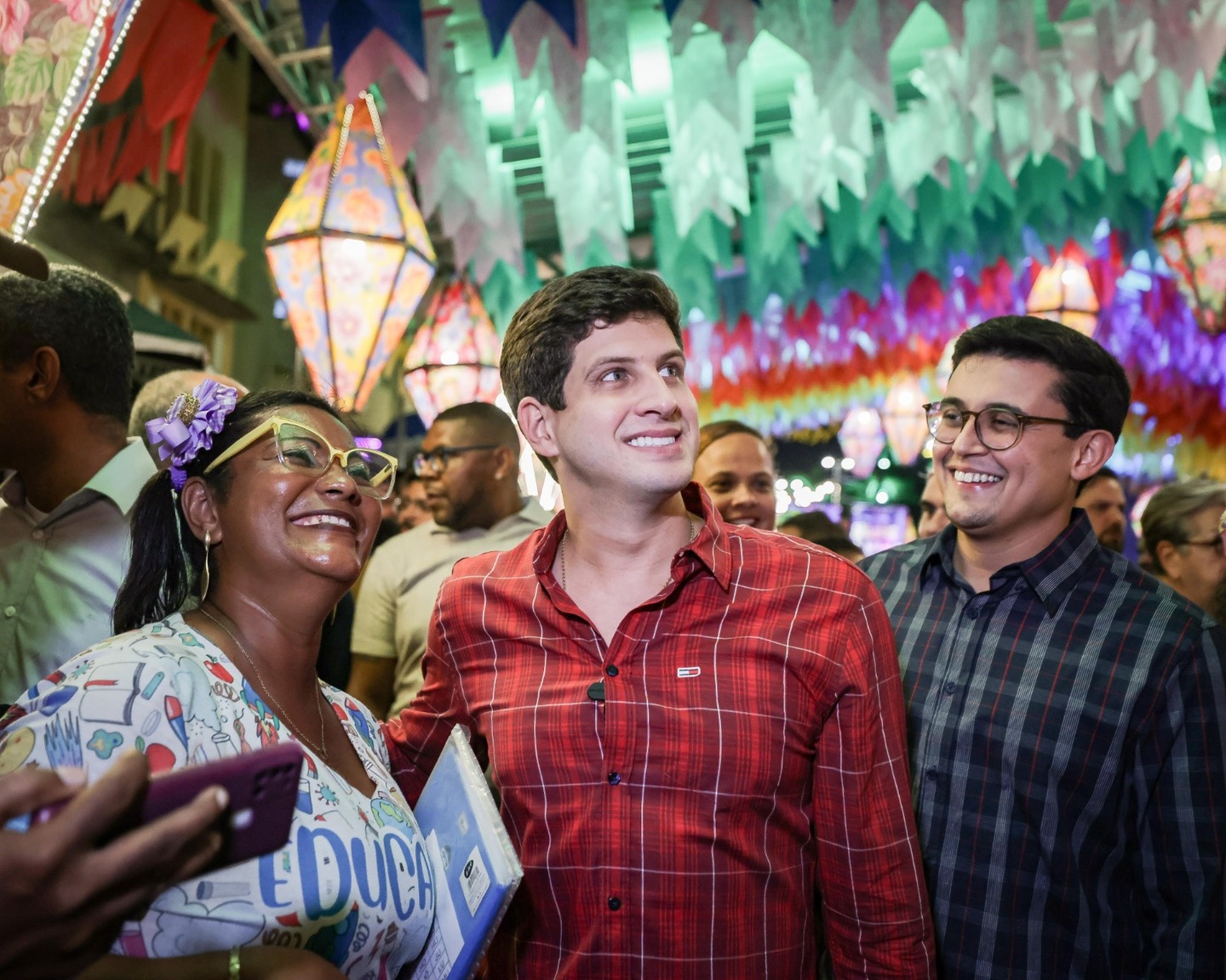 Prefeito do Recife, João Campos (PSB), e o vice Victor Marques (PCdoB)