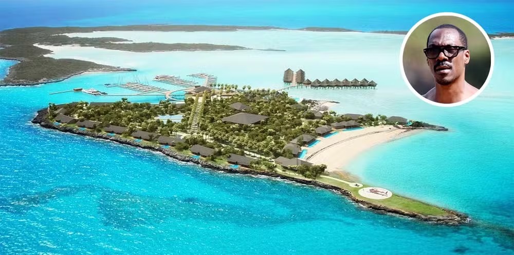 Eddie Murphy é dono de ilha nas Bahamas 