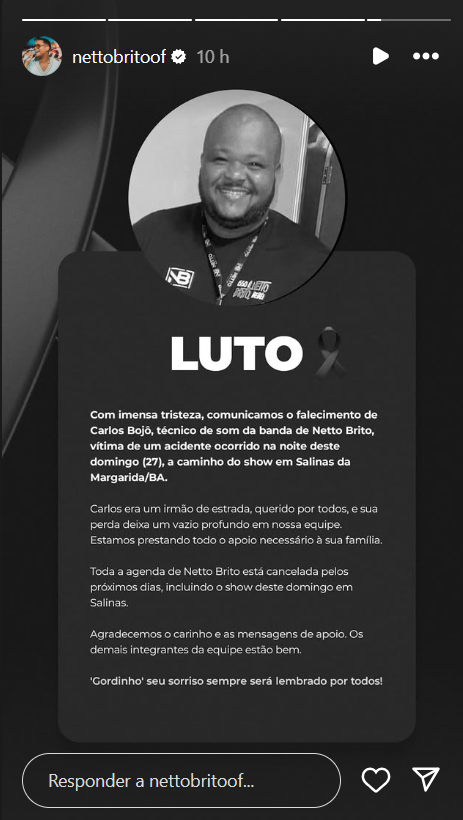 Netto Brito presta homenagem a Carlos Antônio