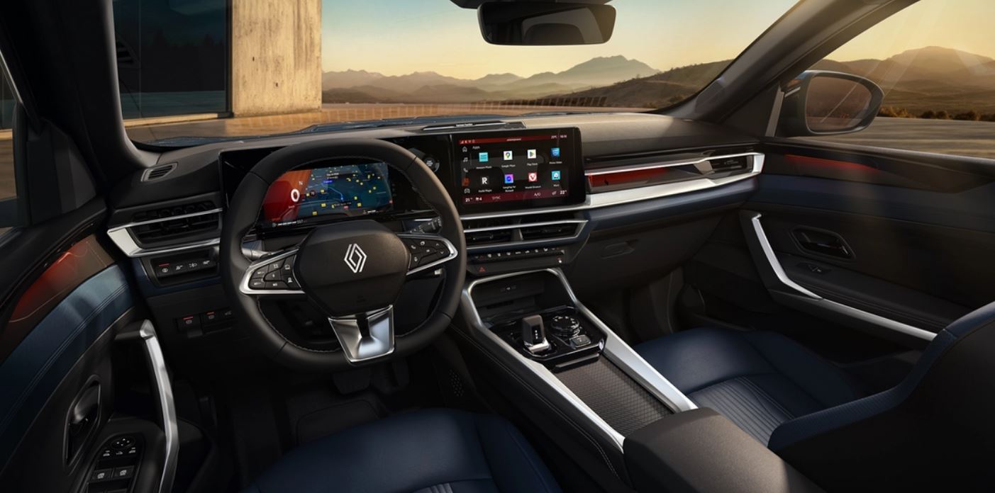  O Boreal tem cabine que mescla materiais emborrachados, iluminação ambiente e acabamento caprichado. | Foto: Renault/Divulgação