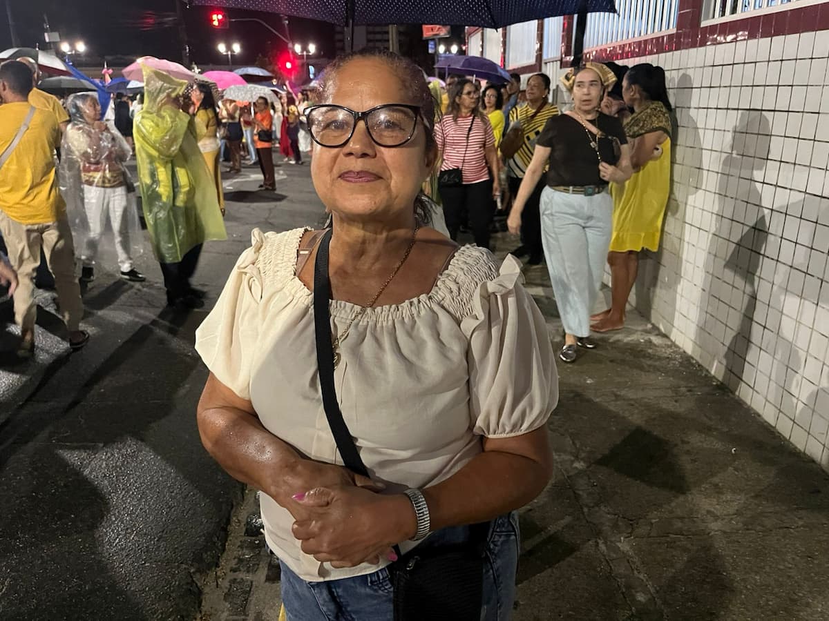 Rosymare Cândida, devota de Nossa Senhora do Carmo, faz questão de estar presente todos os anos 