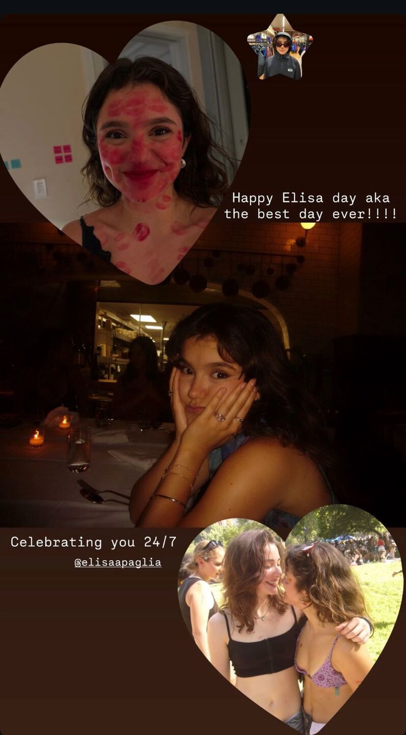 A atriz americana Karlie Jo Dickinson publicou story com a filha de Sandra Annenberg