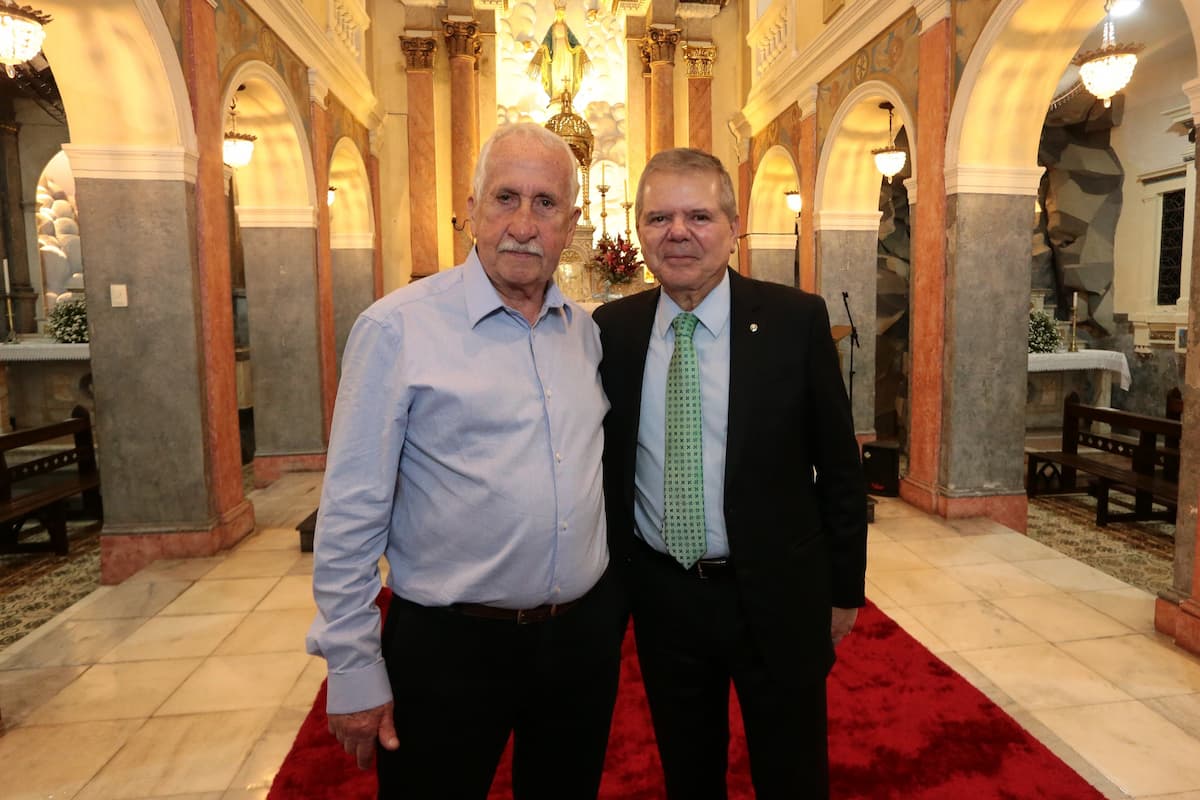 Antônio Jayme da Fonte, presidente do Hospital Jayme da Fonte, e Ricardo Paes Barreto, presidente do Tribunal de Justiça de Pernambuco. 