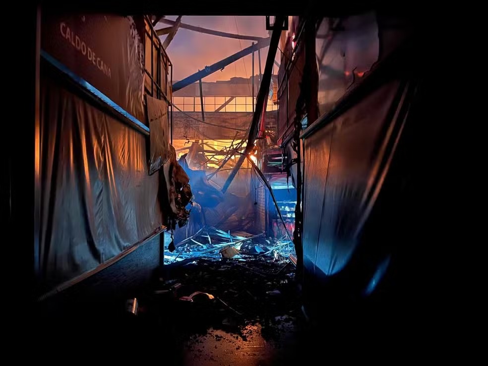 Incêndio atingiu o Mercado Municipal de Piracicaba