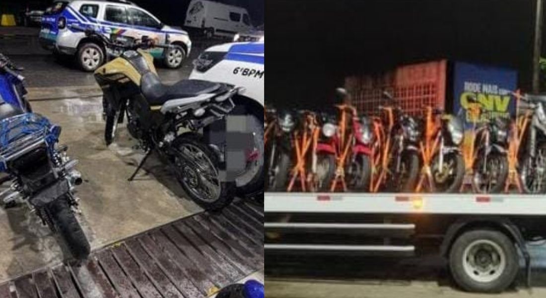 Motocicletas foram apreendidas em operação em Jaboatão 