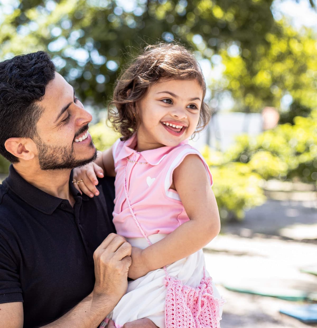 Emerson Santos e a filha, Melinda Lima 