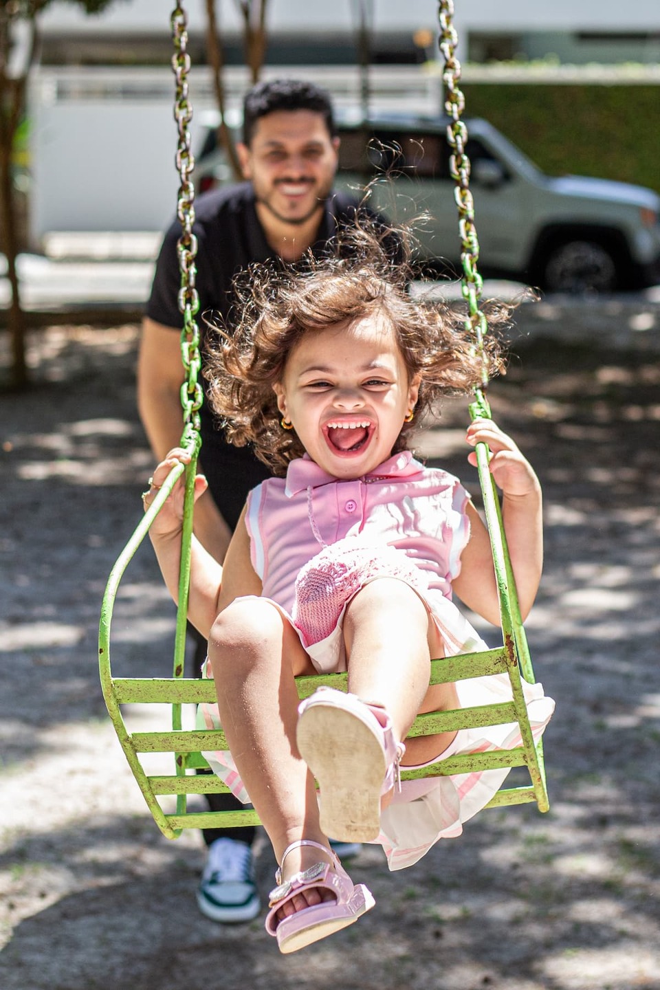 Emerson Santos e a filha, Melinda Lima