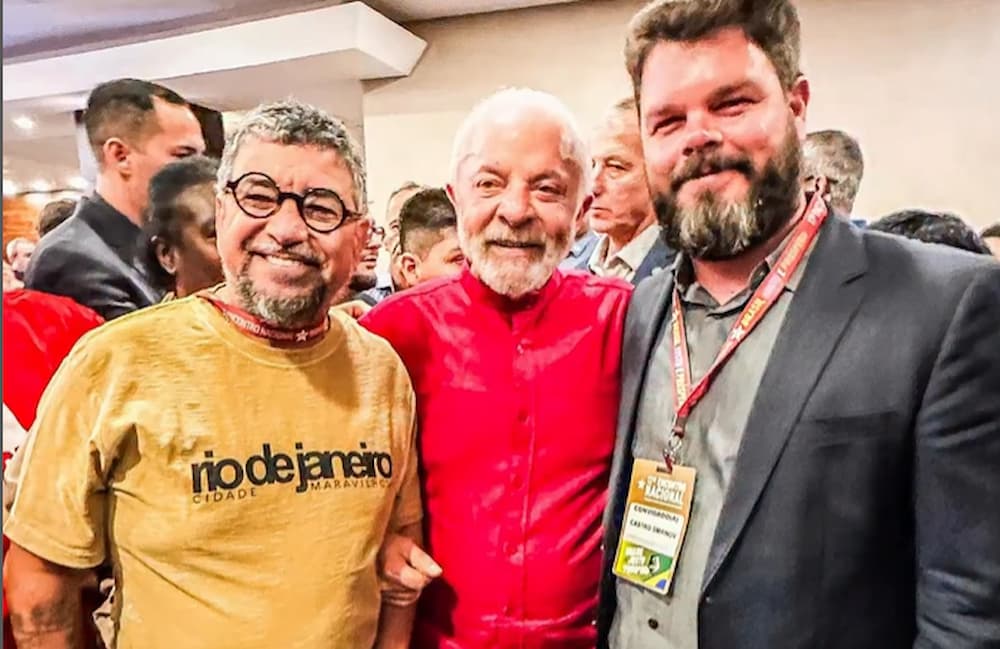 Lula se encontra com neto de Fidel Castro durante congresso do PT em Brasília