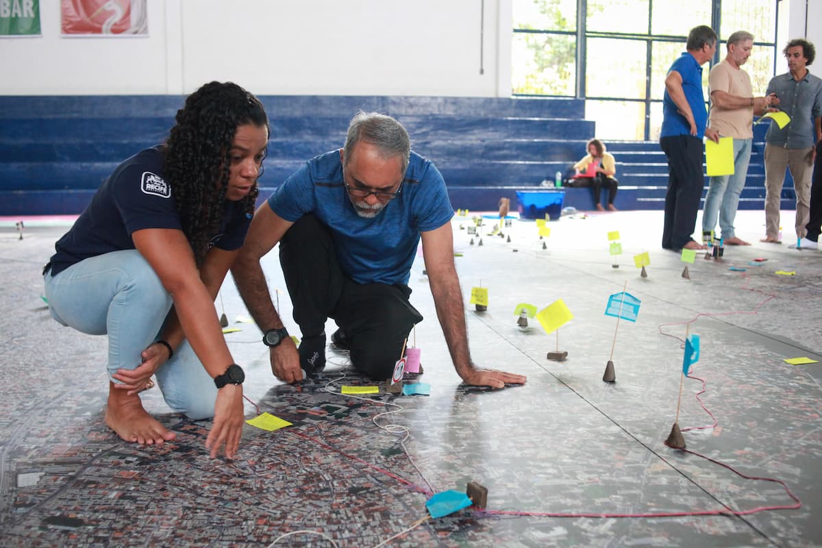 Mapa gigante do Recife