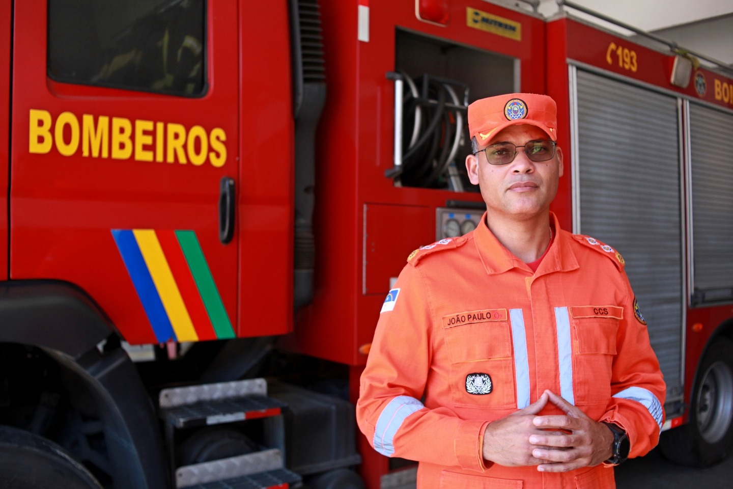 Major João Paulo, chefe de comunicação social CBMPE
