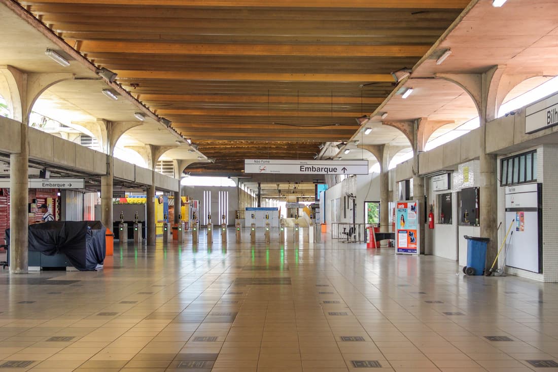 Estação Central do Recife na manhã desta quinta-feira (14), após greve dos metroviários