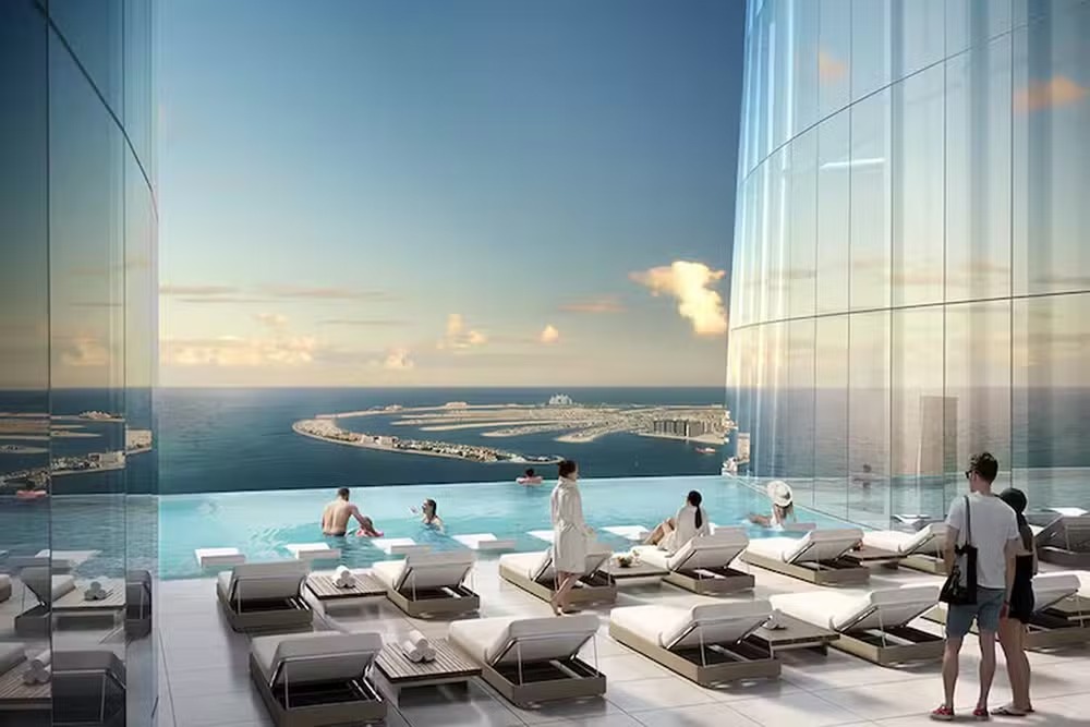 As comodidades incluirão o Ciel Observatory & Lounge no 81º andar e um distinto Sky Terrace na cobertura com piscina de borda infinita e bar 