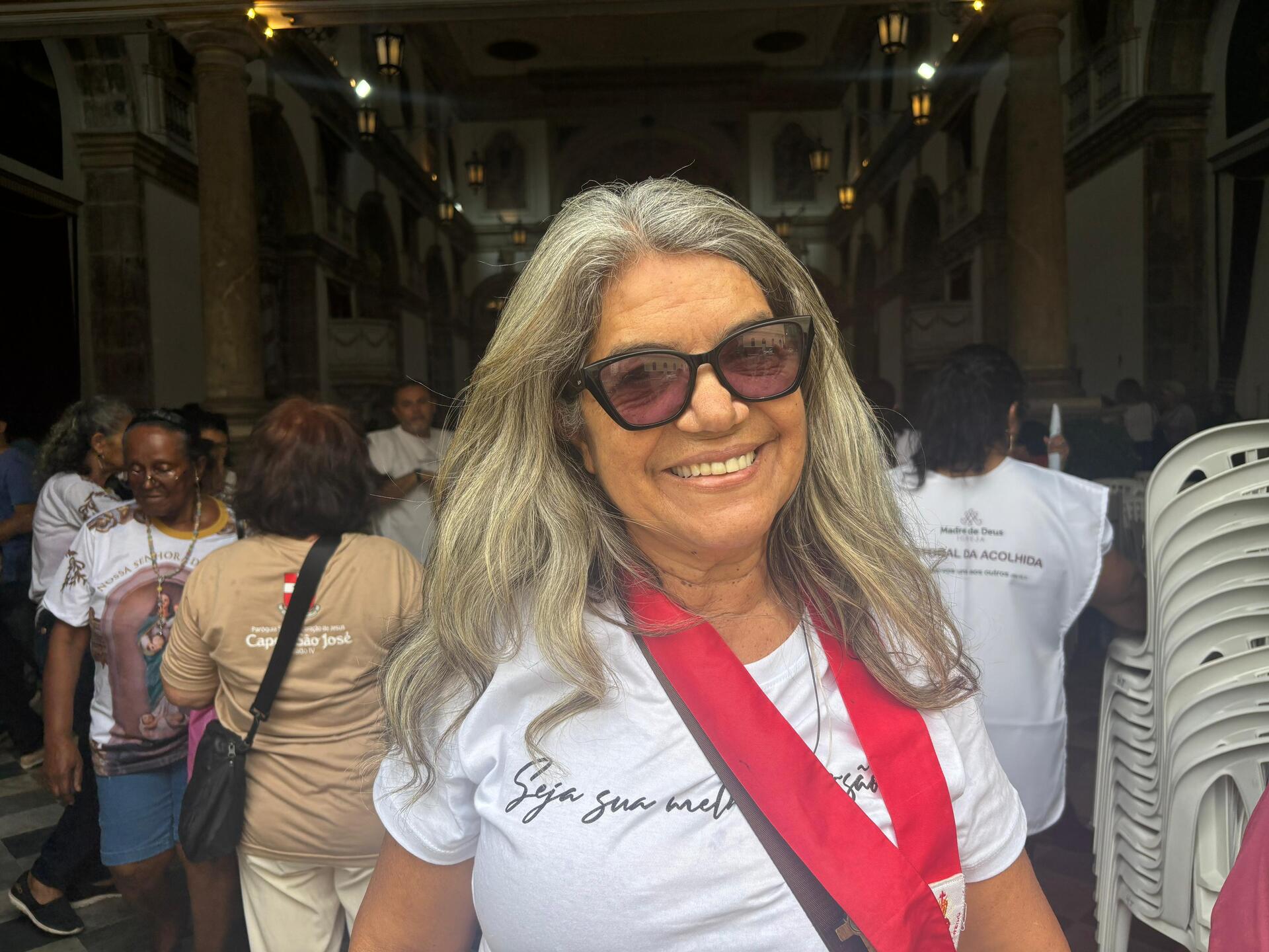 Ângela Pedrosa na Festa de Nossa Senhora da Cabeça