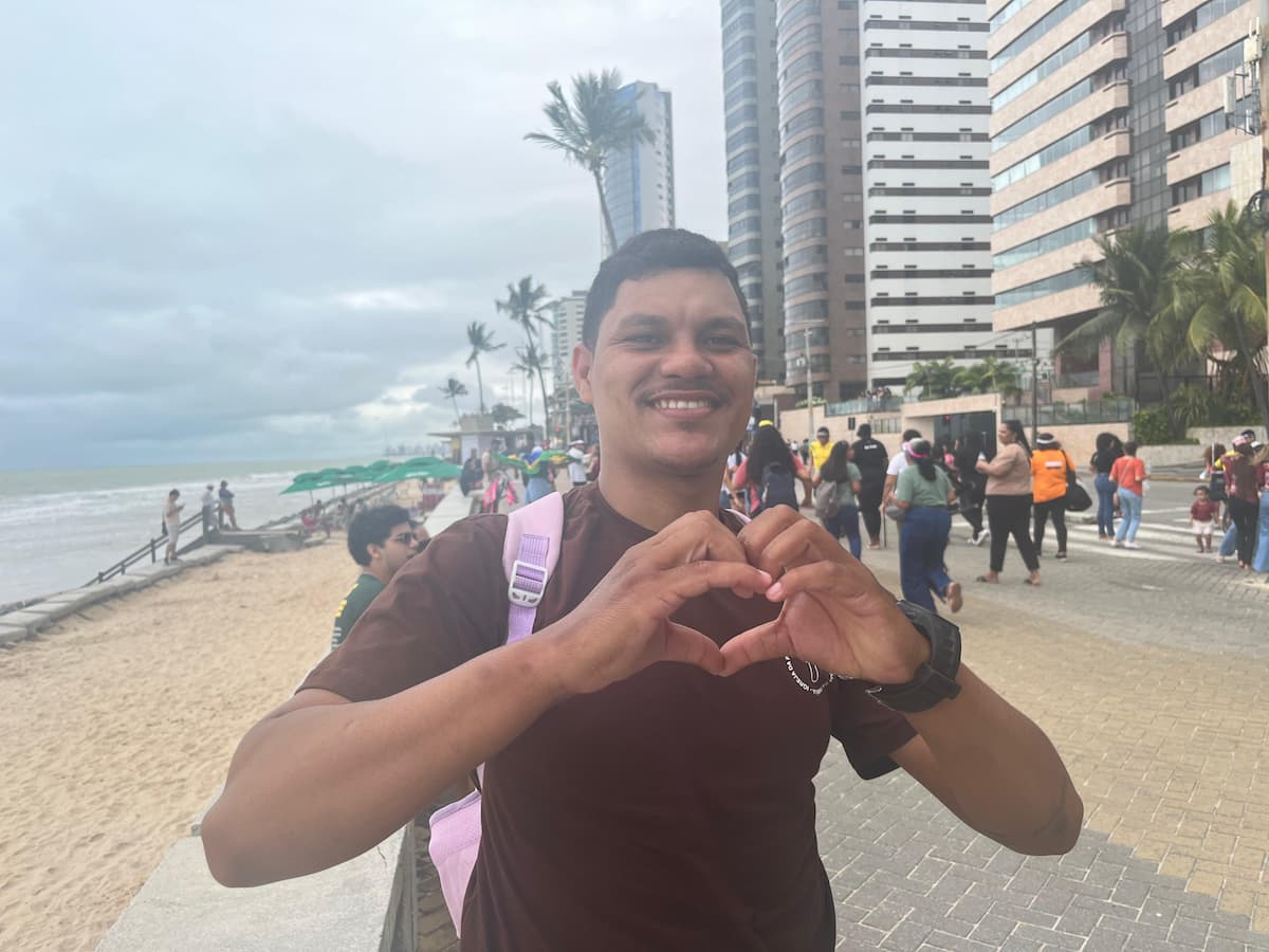 Jefferson Luís esteve e, sua terceira Marcha para Jesus