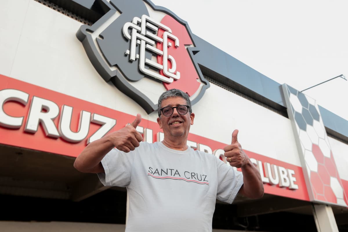 Pedro Morais, torcedor do Santa Cruz 