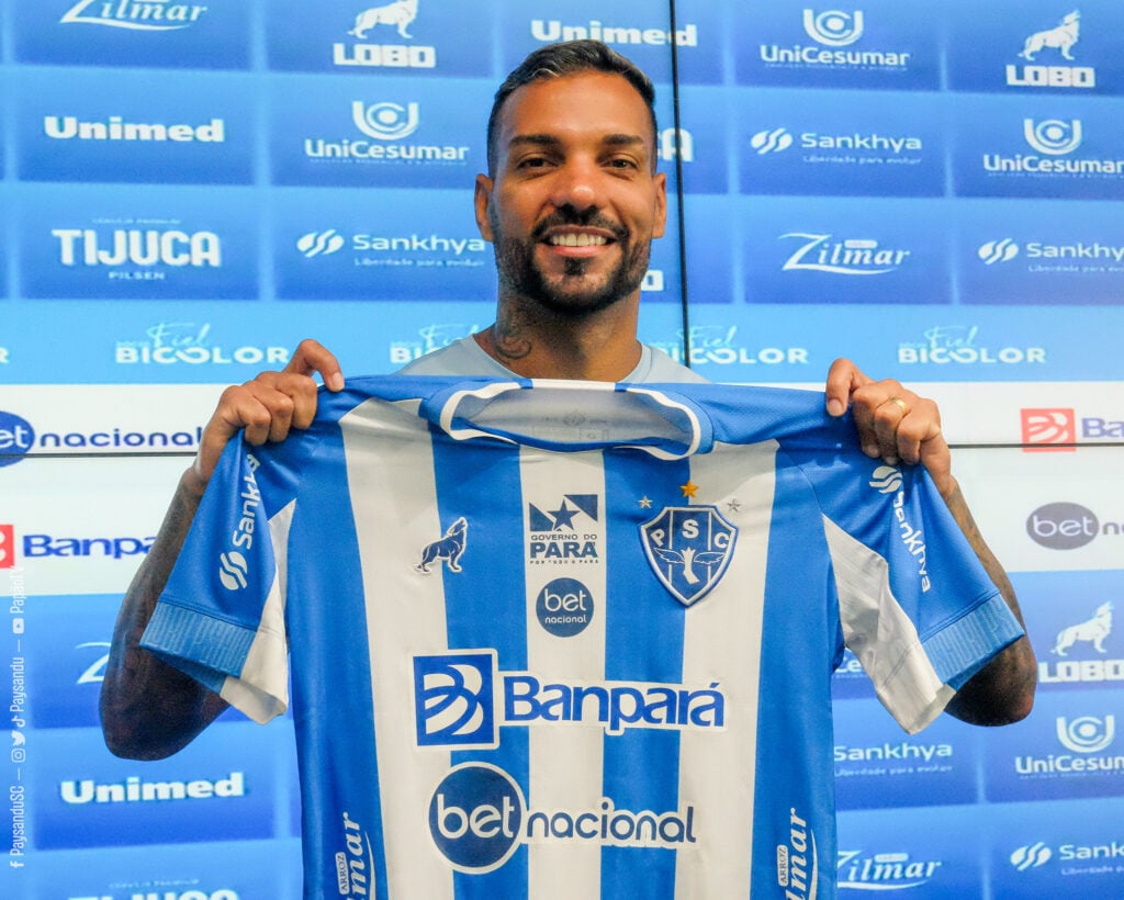 Lateral Michel Macedo no Paysandu, seu último clube | Foto: Jorge Luís Totti/Paysandu