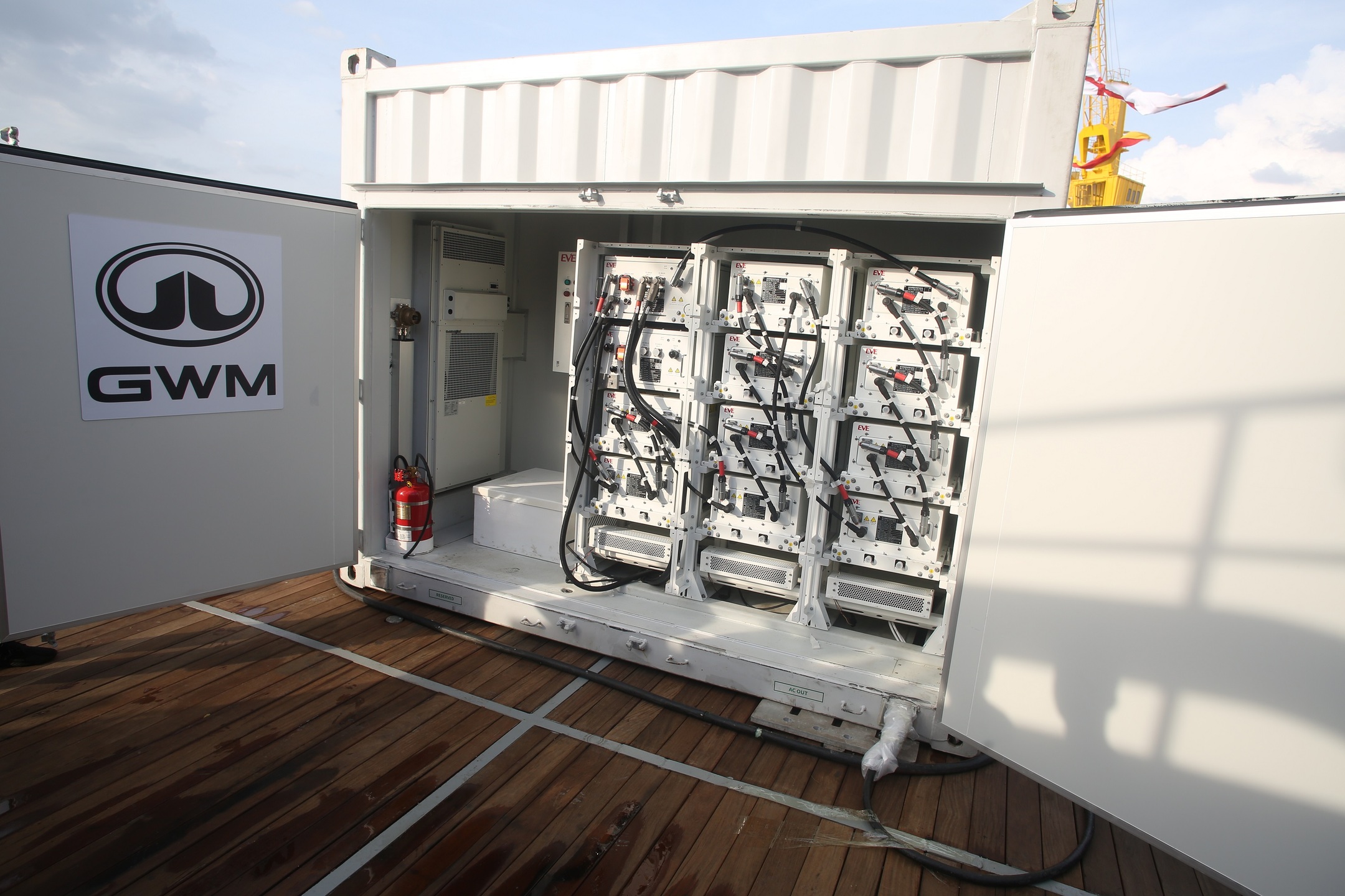  Durante a COP30, o barco da GWM opera com as baterias do sistema de hidrogênio e, em seguida, passará pela fase de testes com o combustível, etapa que validará seu funcionamento completo a hidrogênio.