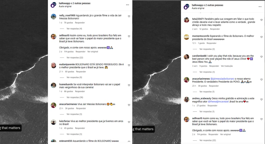 Brasileiros invadem redes sociais de ator que vai viver Bolsonaro em filme