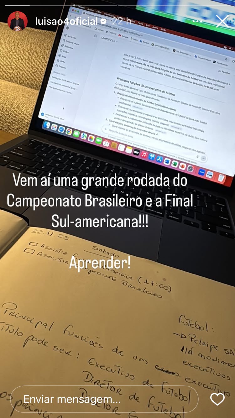 Story de Luisão