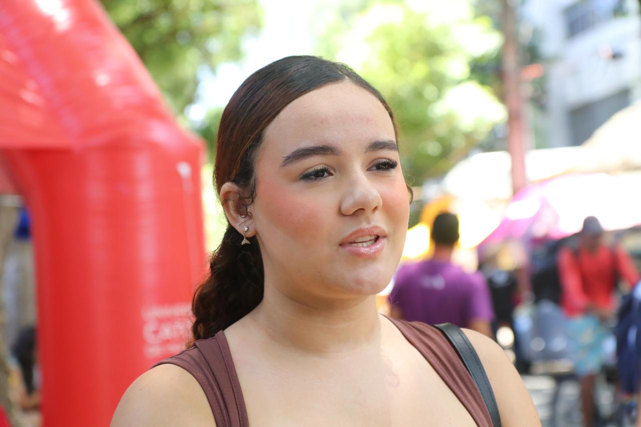 Wyllyane aproveitou o serviço de massagem para relaxar antes da prova