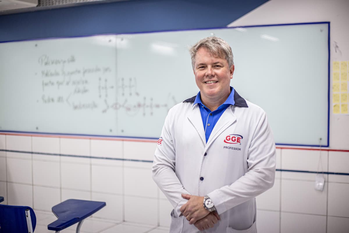 Marco Aurélio, professor de química do GGE 