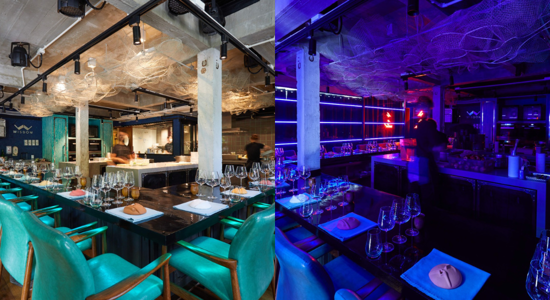 No restaurante Gaggan, não há mesas, mas, sim, um balcão para 14 pessoas