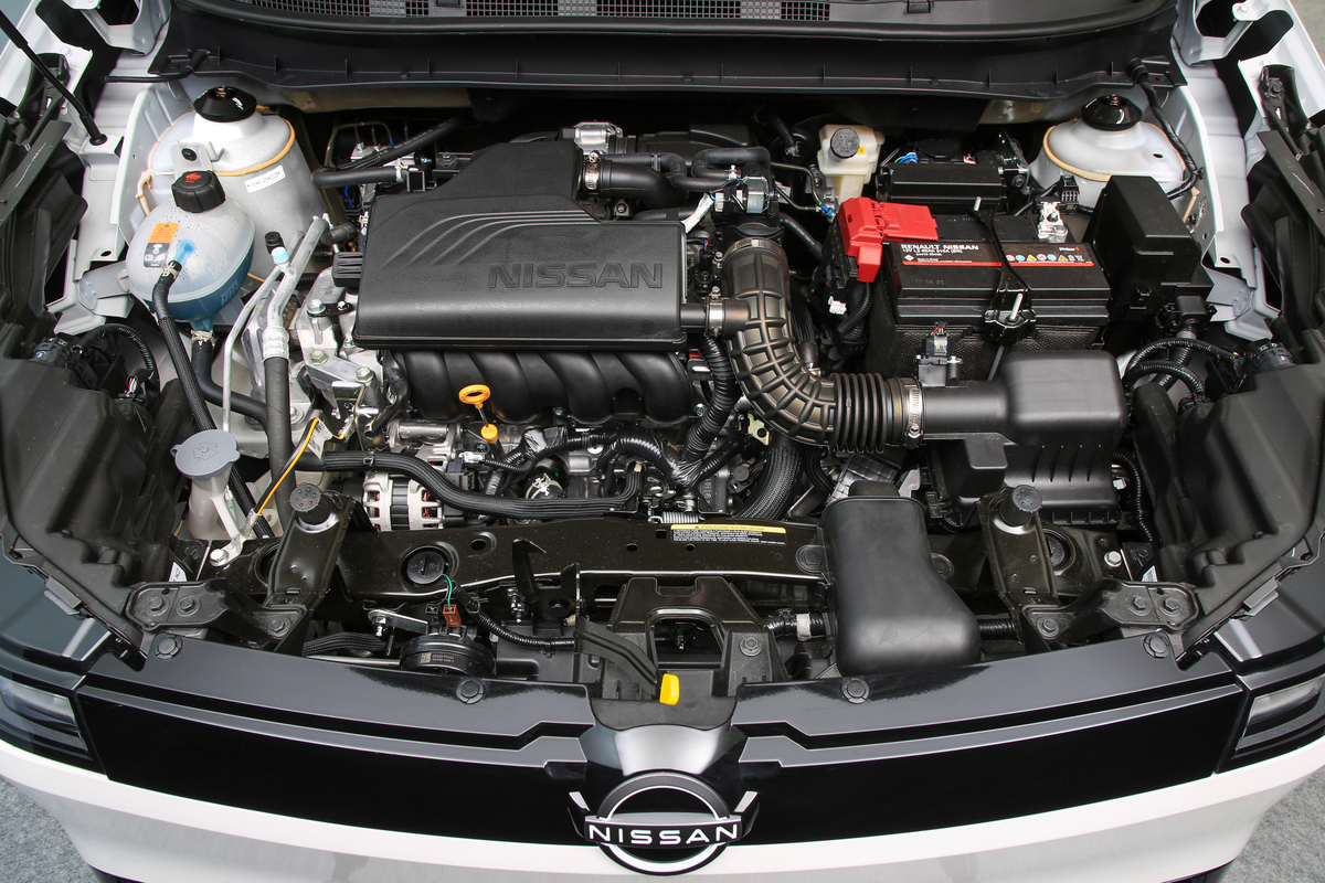 Nissan Kait conta com motor 1.6 Flex de até 113 cv e 15,2 kgfm de torque.